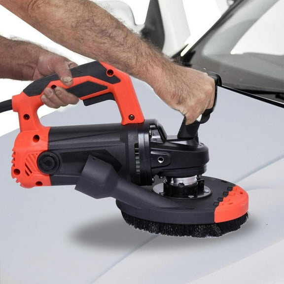 Mulaxen Electric Concrete Floor Grinder 7" Walk- Concrete Grinder 2200W - Angle Grinder Kit with Dust Extraction Shroud, Includes 150mm Grinding Wheel