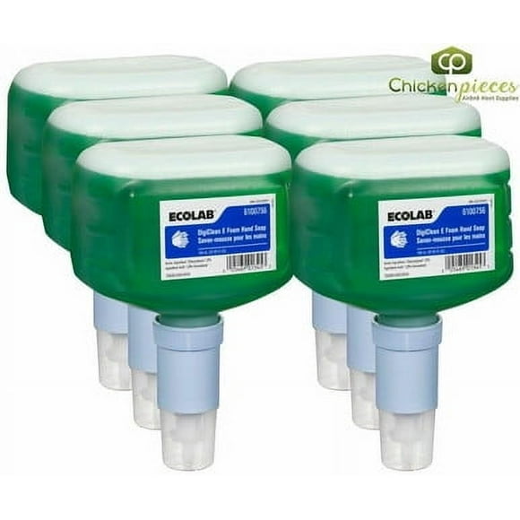 Ecolab DigiClean E Foam Hand Soap 750 ML/1.5 LBS (6/Case) - Pre-lathered Antibacterial