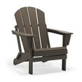 thumbnail image 2 of PORCHSIDE Outdoor Folding Adirondack Chair (Set of 2), Dark Brown, 2 of 9
