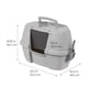 thumbnail image 2 of Caja de arena para gatos IRIS USA en esquina con cuchara, color gris, 2 of 9