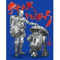 thumbnail image 2 of Men's Star Wars: Visions Anime Droids  Graphic Tee Royal Blue X Large, 2 of 4