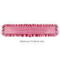 thumbnail image 3 of Long Fabric Table Runner with Ruffled Edge for Coffee, Dining, TV Cabinet Decor, Multiple Colors, 35x10cm, 3 of 8