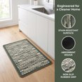 thumbnail image 2 of REGALWOVEN Kitchen Rugs Non-Slip Rubber Backing Kitchen Mats for Floor, Oil Absorbent Runner Rug for Laundry Room, Entryway Grey 28" x 18", 2 of 6