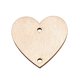 thumbnail image 1 of Wosthever Colgante de rodajas de de 100 piezas, corazón de estrella en blanco con agujero, recorte de Natural, artesanías hechas a mano Kits y herramientas para tallar corazón 30 mm Wosthever HA059723-04B, 1 of 6