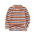 thumbnail image 2 of Bnwani Long Sleeve Toddler T Shirt Cotton Warm Striped Tops 7-8 Years, 2 of 3