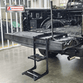 thumbnail image 6 of Foldable Pickup Truck Tailgate Ladder Rung Retractable Truck Tailgate Step with Telescopic Handrail, Wide Pedals for Work Flatbed Trucks and Equipment Trailers Easy Install Capacity 660 lb, 6 of 6