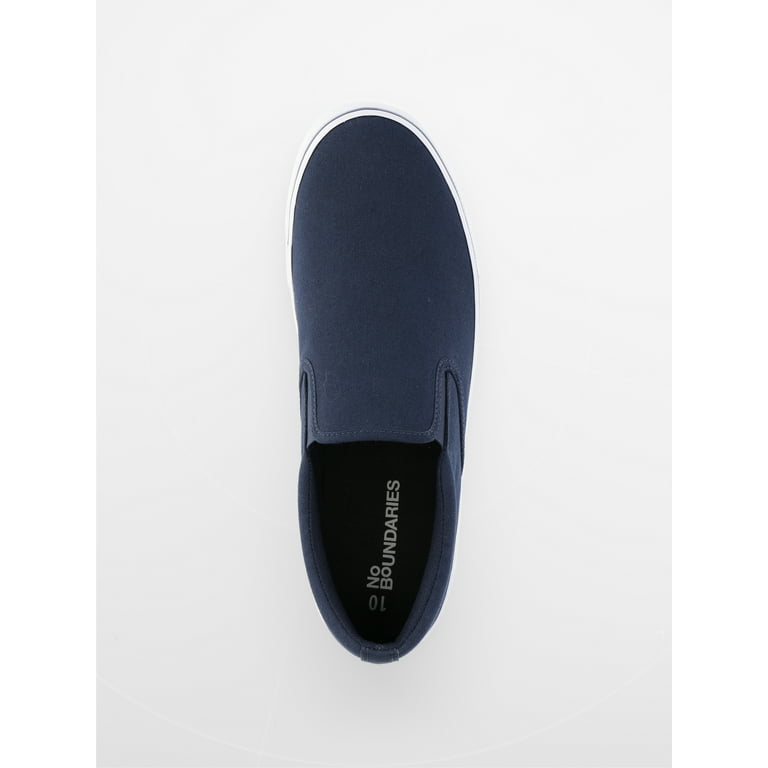 No Boundaries men's Slip On Sneaker Canvas Shoes