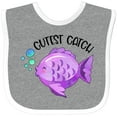 thumbnail image 3 of Inktastic Cutest Catch Cute Purple Fish Boys or Girls Baby Bib, 3 of 4