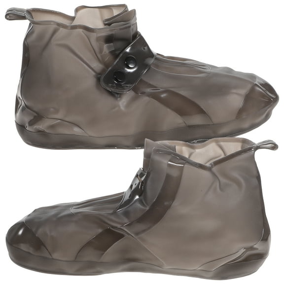 Boots Walking Shoes Covers PVC Case Double Snap Strap Anti-skid Overshoes Non-slip Protective