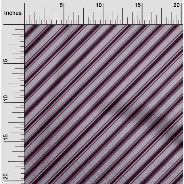 oneOone Polyester Lycra Light Gray Fabric Stripes Sewing Craft Projects Fabric Prints By Yard 56 Inch Wide