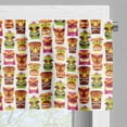 thumbnail image 3 of Ambesonne Tiki Bar Valance Pack of 2, Retro Hawaiian, 42"X12", Multicolor, 3 of 5