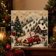 thumbnail image 4 of Christmas Wall Decor Pearl Diamond Painting Kit 12 X 12 Inch Winter Holiday Scene for Living Room Entryway Christmas Gift for Crafters and Adults, 4 of 7