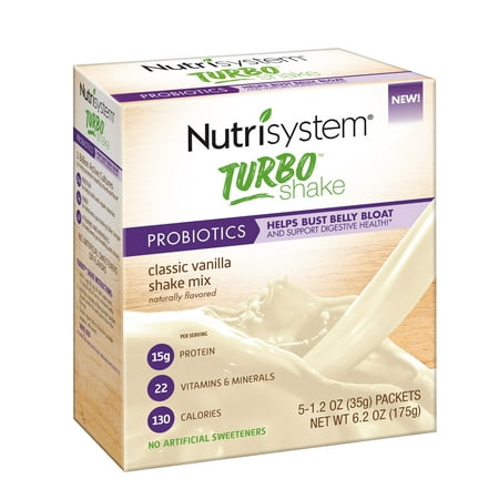 Supplement Shake Mix - Nutrisystem Turbo Vanilla Shake Mix, 1.2 Oz, 20 Ct