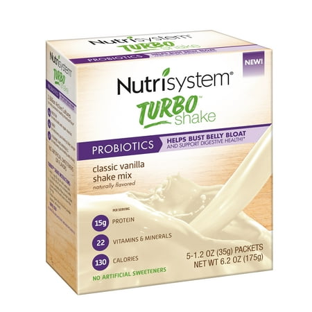 Nutrisystem Turbo Vanilla Shake Mix, 1.2 Oz, 20 (Best Weight Loss Shakes For Men)