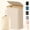 Beige, variant on Norcho 100L Laundry Basket with Lid, Large Foldable Laundry Hamper with Bamboo Handles and Removable Bag, Black