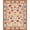 Orange Multi, Pattern 4, variant on Design&I 8'x10' Washable Area Rug Retro Century Mid Bird Motif Burnt Orange Sage Funky Eclectic for King Size Bedroom, Under Bed, Sleek Flatweave Pet Friendly