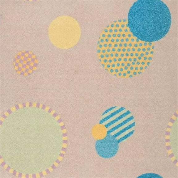 Playful Patterns Baby Dots Rectangle Childrens Area Rugs  03 Multi Color - 5 ft. 4 in. x 7 ft. 8 in.