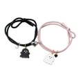 thumbnail image 5 of comerut 2Pcs Elastic Rope Love Heart Magnet Suction Bracelet Halloween Ghost Pendant Couple Bracelet Men Women Jewelry Gift, 5 of 7