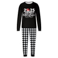 thumbnail image 3 of KHONTS Family Matching Pajamas Sets for Christmas Plain Printed Festive Holiday Loungewear 2 Piece Long Sleeve and Pants Men XL, 3 of 8