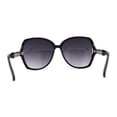 thumbnail image 4 of Mod Womens Exposed Lens Thick Chain Arm Butterfly Sunglasses Black Smoke, 4 of 4