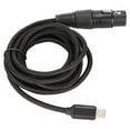 USB C to XLR Female Cable Low Noise HIFI Plug and Play USB C Microphone