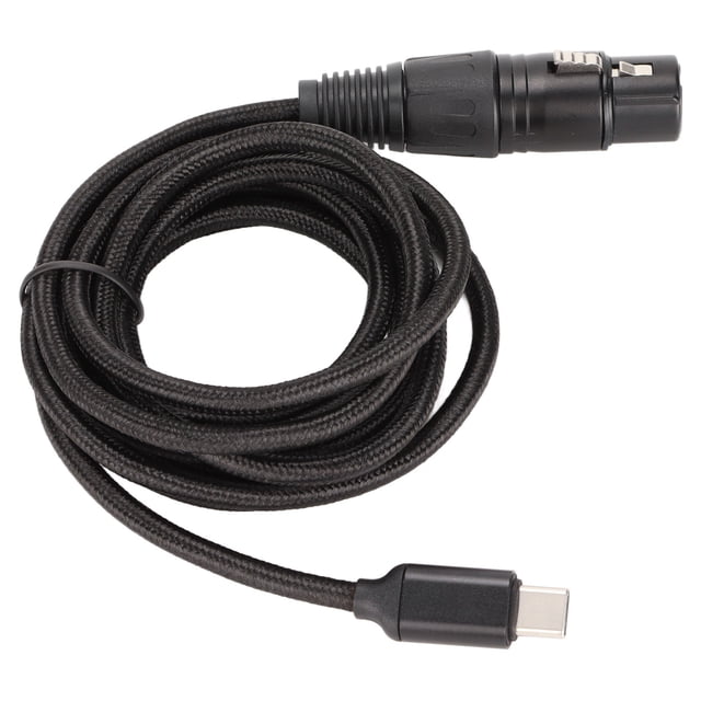 USB C to XLR Female Cable, USB C Plug Microphone Cable, Recording Line, Low Noise Play HIFI Recording Line Plug