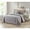 Taupe, variant on Bibb Home 4 Piece Solid Quilt Set with Cushion - 6 Colors - White - Twin
