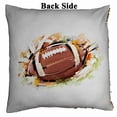 thumbnail image 2 of PKQWTM Sketchy Football Reversible Mermaid Cushion Cover Home Decor Sequin Pillow Case Size 20x20 inches, 2 of 2