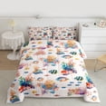 thumbnail image 2 of Feelyou Ocean Fish Teen Twin Comforter Sets, Kawaii Coral Starfish Bedding Set, 2-Piece, 2 of 8