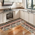 thumbnail image 3 of Kitchen Rugs Sets Of 2,Boho Blue Pixel Ethnic Pattern Anti Fatigue Kitchen Mat Rugs Non Slip Washable,Decorative Kitchen Floor Mats for Kitchen,Sink,Laundry,17"X47", 3 of 5