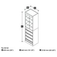 thumbnail image 3 of Pur by Bestar 25" Multi-Storage Cubby in Chocolate, 3 of 3