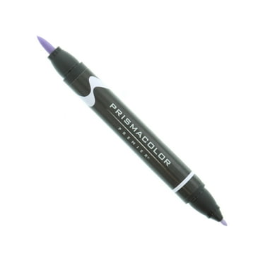 Prismacolor Premier Double-Ended Art Marker, Brush-Fine, Grayed Lavender Light