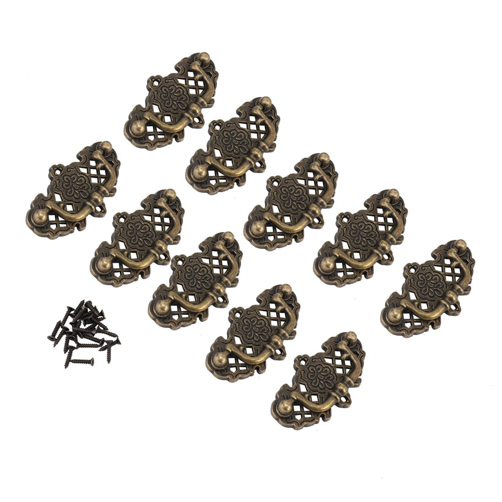 20 Pack Vintage Kitchen Cabinet Pull Furniture Drop Pull Drawer Handles Bedroom Dresser Knobs Antique Bronze