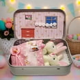 thumbnail image 6 of Little Pocket Bunny Decorative Boxes, Easter Basket Stuffer, Easter Gifts for Kids, DIY Pet Bunny Adoption, Easters Baskets Decorative Boxes,Rabbit Plush Toy in a Tin: Miniature Bed Set (Pink), 6 of 7