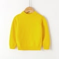 thumbnail image 2 of Baby Crewneck Sweatshirt Toddler Youth Teen Boys Girls Pullover Pulsweetheart Knit Sweater Knitwear Toddler Girl Sweatshirt Yellow 120, 2 of 4