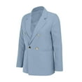 thumbnail image 5 of Women's Business Casual Blazer Solid Color Long Sleeve Lapel Pocket Open Front Office Jacket, 5 of 6