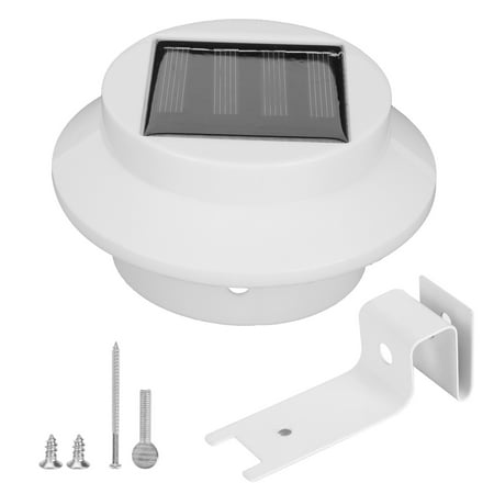 

CNMF LED Light 3LED White Solar Fence Light Eaves Lamp White Light Lighting Tool For Outdoor Garden Eaves Light