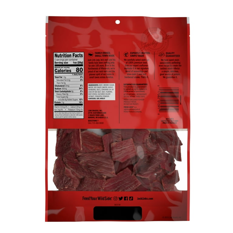 Jack Link's Beef Jerky, Teriyaki, Made with 100% Beef, 11g Jack Link's Beef Jerky, Teriyaki, Made with 100% Beef, 11g
