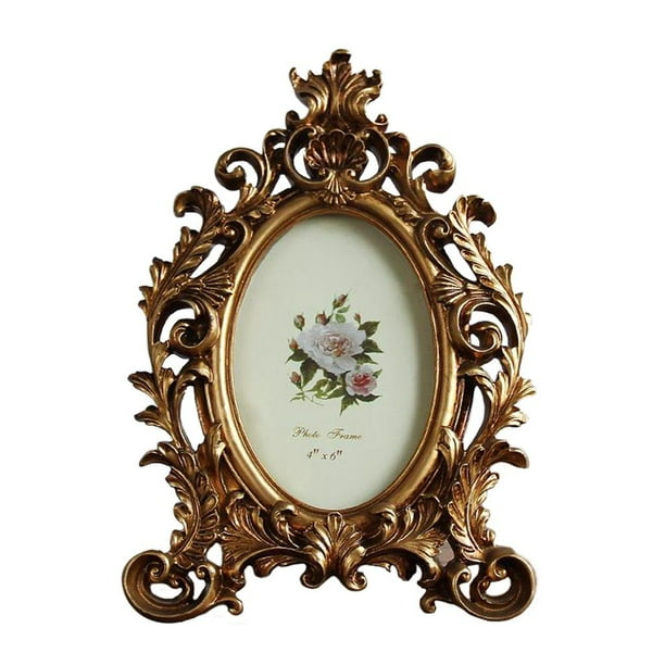 Imagen con diseño floral en relieve, fotos vintage de 8×6, 4x6 o 5×7, para escritorio 6 pulgadas
