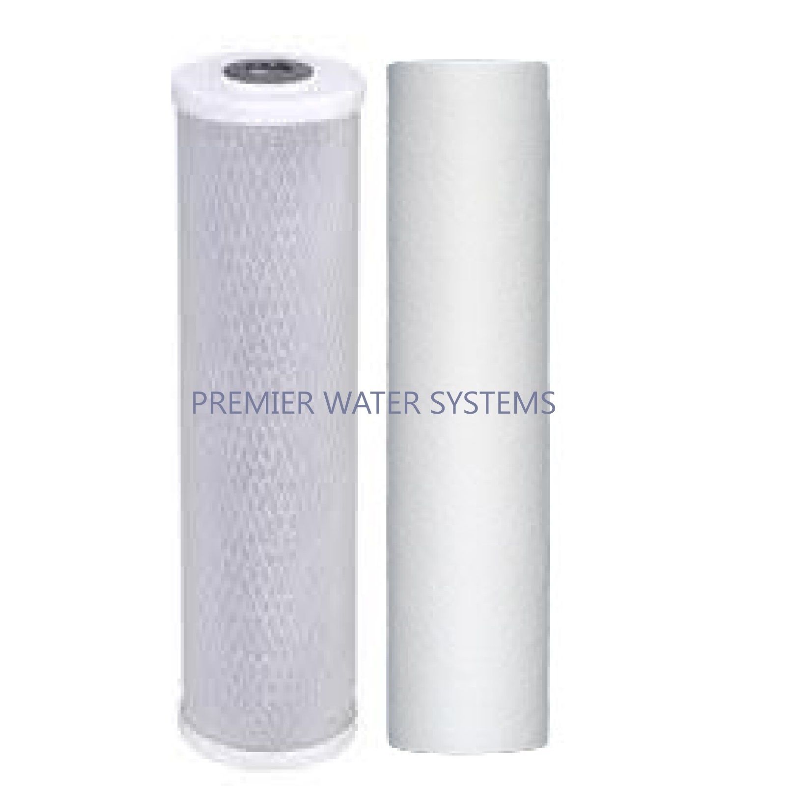 4 Pack Big Blue Water Filters: SEDIMENT + CARBON BLOCK 4.5" x 20"