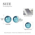 thumbnail image 4 of Midir&Etain Birthstone Stud Earrings 925 Sterling Silver Small Earrings Hypoallergenic Birthstone Jewelry Valentine's Mothers Day Birthday Gifts for Women, 4 of 7