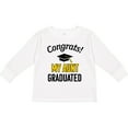 thumbnail image 3 of Inktastic Congrats My Aunt Graduated with Cap Boys or Girls Long Sleeve Toddler T-Shirt, 3 of 5