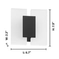 thumbnail image 2 of Eglo Lighting-Metrass 2 - 7.9 9W 2 LED Wall Sconce  Matt Black Finish, 2 of 2