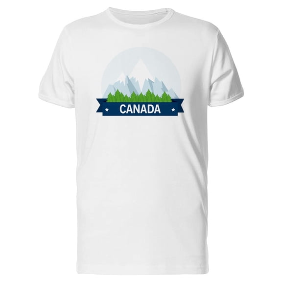 Canada Mountains Snow Tee Men's -Image by Shutterstock
