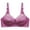 Purple, variant on Itsame 1 Pack Everyday Casual Bra Set Womens Full Support Bra Standard Straps Printed Wireless Comfort Bralette Pink Size L