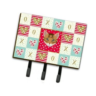 Cheetoh Cat Love Leash or Key Holder Red