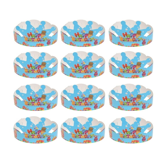 LEORX 25Pcs Assorted Color Birthday Hat Party Paper Crowns for Fun and Easy Party Decoration