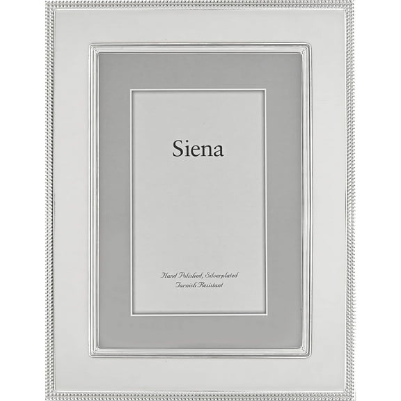 Fashion Silver-Plated Roped Border 7.5X9.5 Photo Frame Made In China gm12571