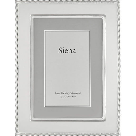 Fashion Silver-Plated Roped Border 7.5X9.5 Photo Frame Made In China gm12571