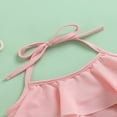 thumbnail image 4 of PENGXIANG Kid Swimming Set Ruffle Halter Tops Mermaid Bottom Headband Set, 4 of 6